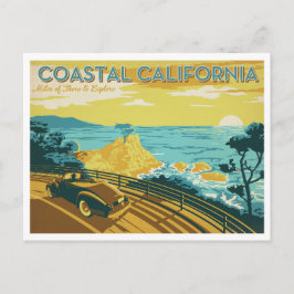 Postal Costa de California