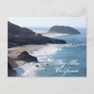 Postal Costa de California en Big Sur