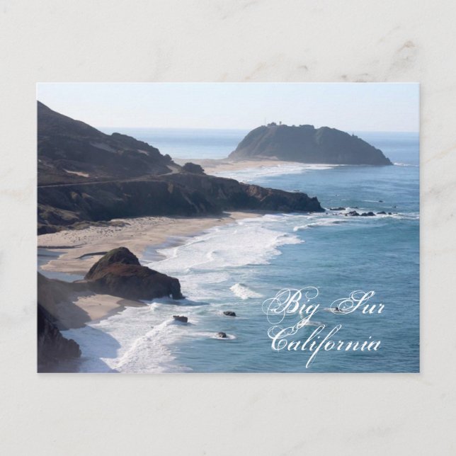 Postal Costa de California en Big Sur (Anverso)