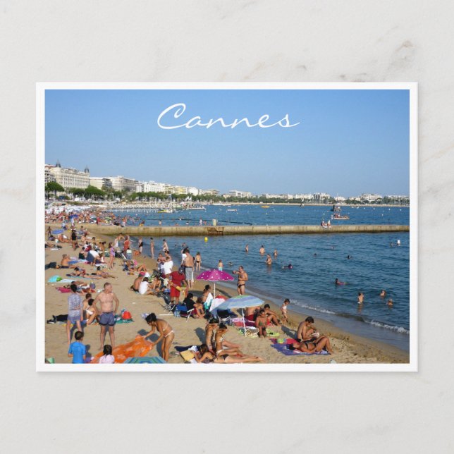 Postal costa de cannes (Anverso)