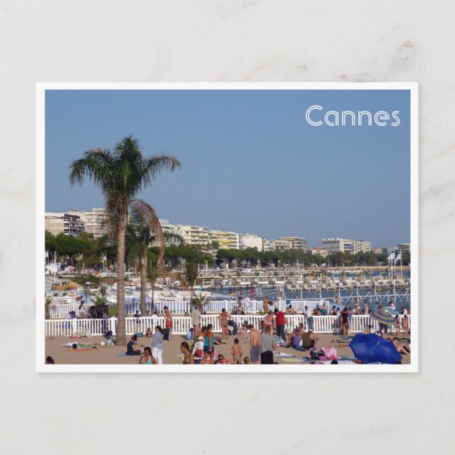 Postal costa de cannes (Anverso)