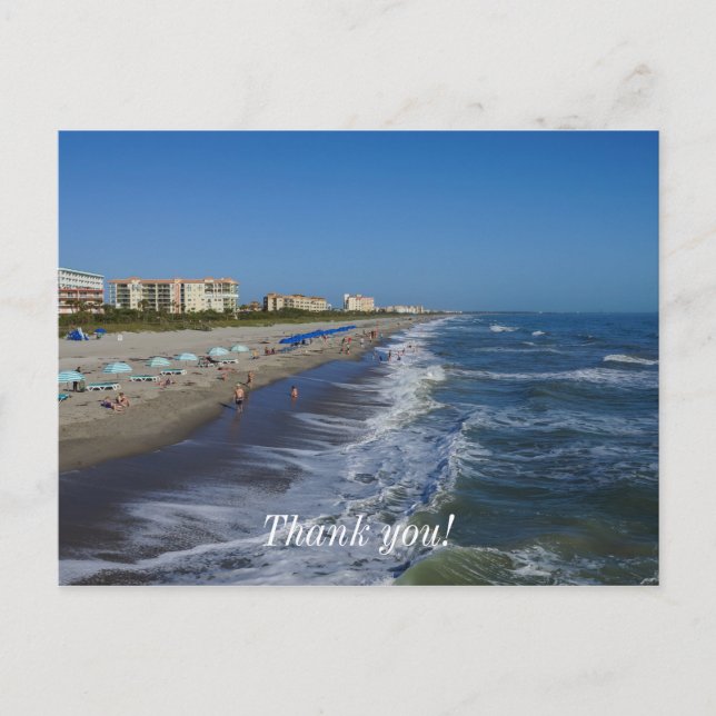 Postal Costa de Cocoa Beach (Anverso)