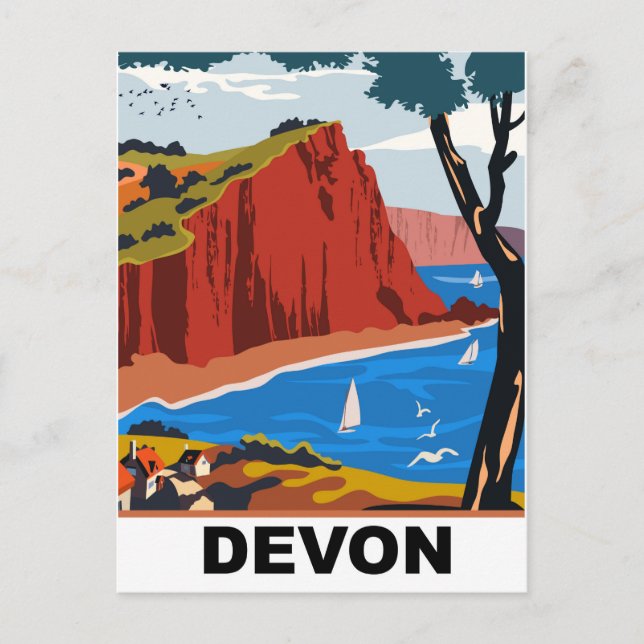 Postal Costa de Devon (Anverso)