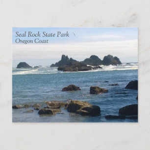 Postal Costa de la Roca del Seal en Oregón