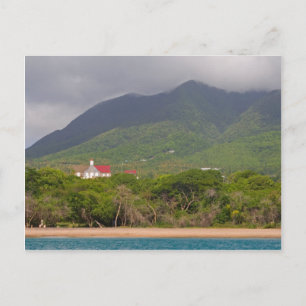 Postal Costa de las Islas del Caribe desde el mar