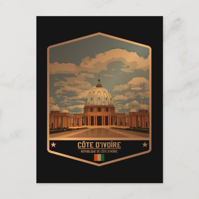 Postal Costa de Marfil (Anverso)