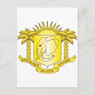 Postal Costa de Marfil Escudo