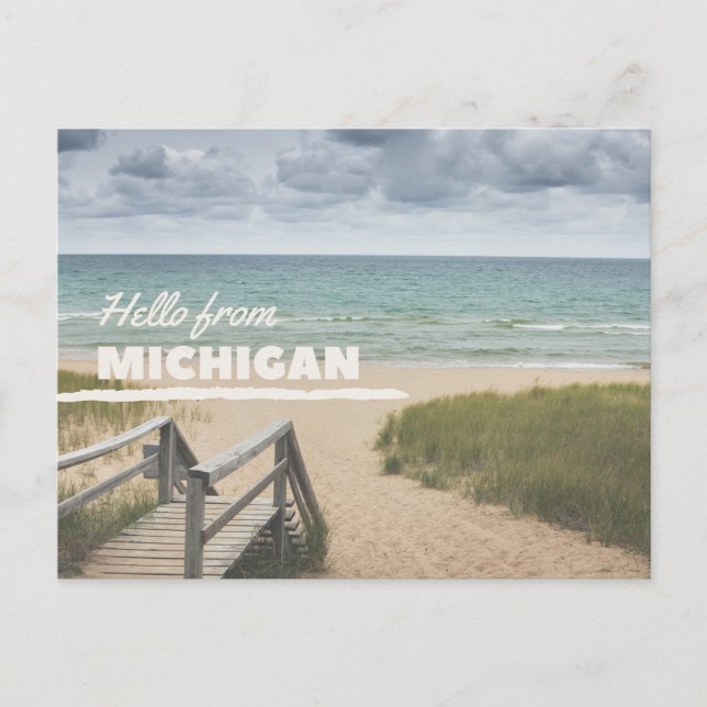 Postal Costa de Michigan (Anverso)