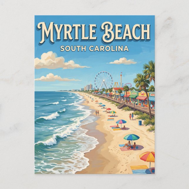 Postal Costa de Myrtle (Anverso)