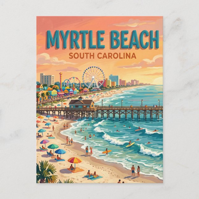 Postal Costa de Myrtle (Anverso)