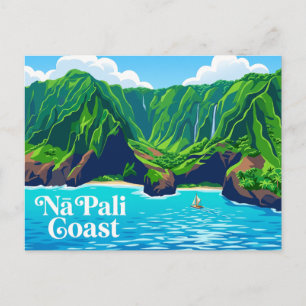 Postal Costa de Nā Pali Hawaii