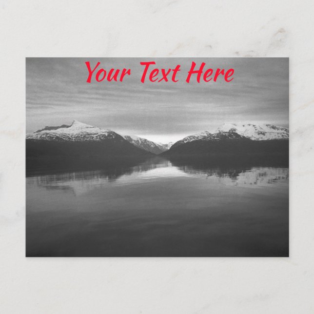 Postal Costa de Noruega septentrional personalizable (Anverso)