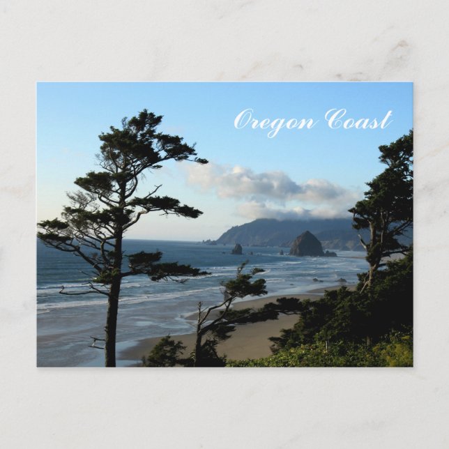 Postal Costa de Oregón de Viaje (Anverso)