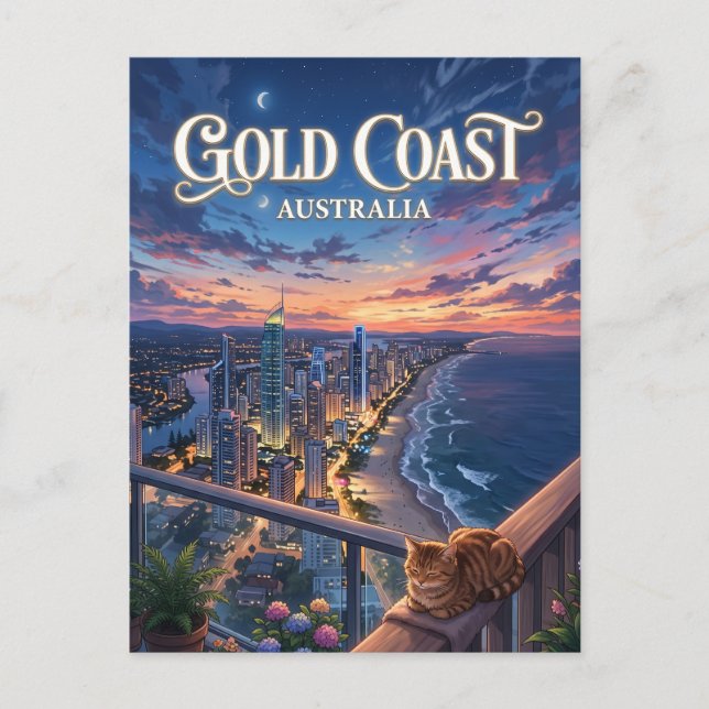 Postal Costa de Oro Australia (Anverso)