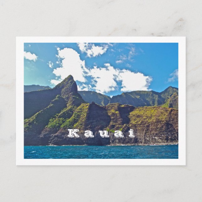 POSTAL COSTA DE POSTCARD/NAPALI/KAUAI, HAWAII (Anverso)