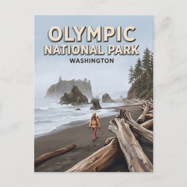 Postal Costa de Ruby Forks Washington (Anverso)