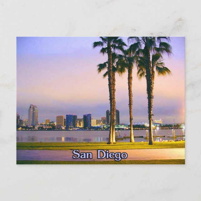 Postal Costa de San Diego (Anverso)