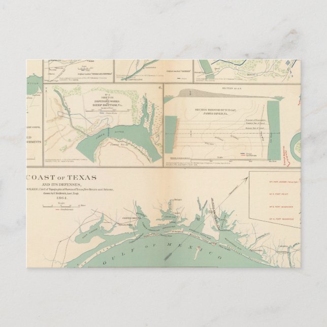 Postal Costa de Texas (Anverso)