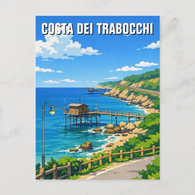 Postal Costa dei Trabocchi Viajes Italia (Anverso)