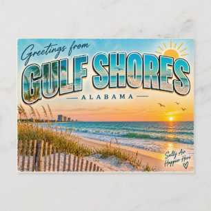 Postal Costa del Golfo Alabama 