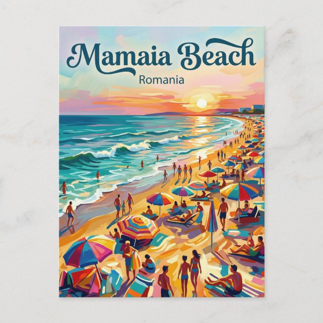 Postal Costa del Mar Negro (Mamaia) Rumania (Anverso)