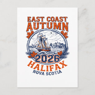 Postal Costa Este Otoño Halifax Nueva Escocia 2026