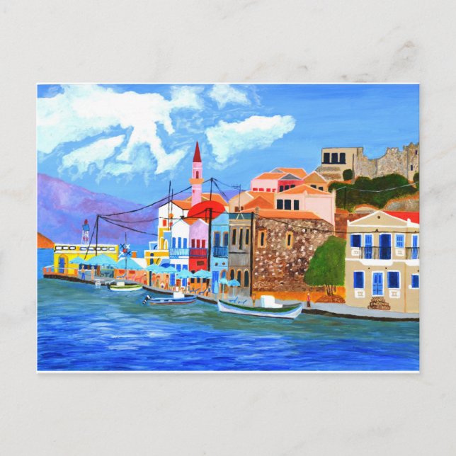 Postal Costa griega (Anverso)