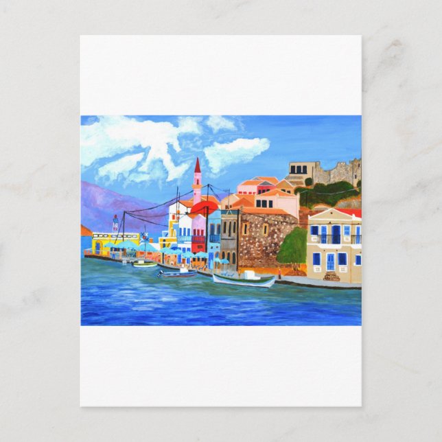 Postal Costa griega (Anverso)