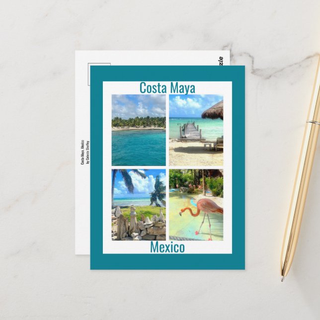 Postal Costa Maya, México (Anverso/Reverso In Situ)