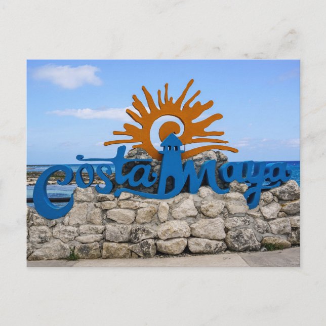 Postal Costa Maya México (Anverso)