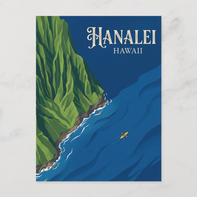 Postal Costa Na Pali EE. UU. (Anverso)