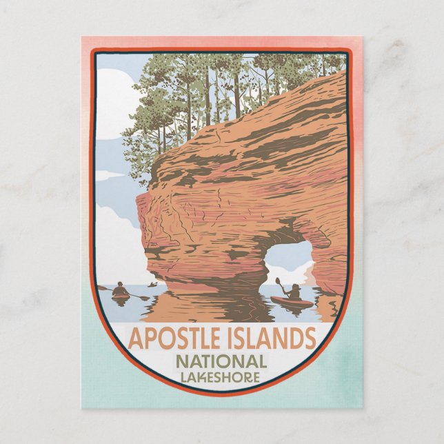Postal Costa Nacional Apostle Islands (Anverso)