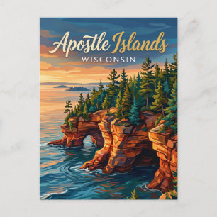 Postal Costa Nacional Apostle Islands EE. UU.