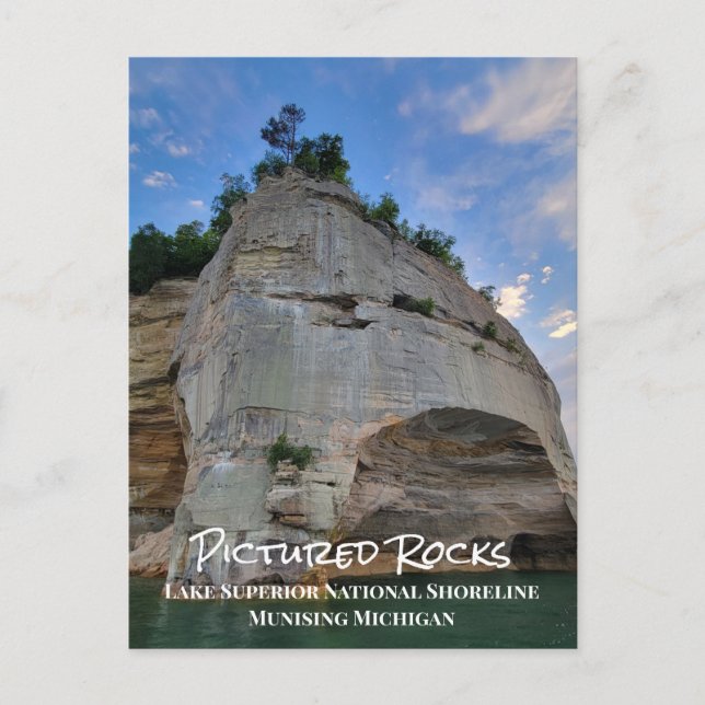 Postal Costa Nacional del Lago Superior Pictured Rocks  (Anverso)