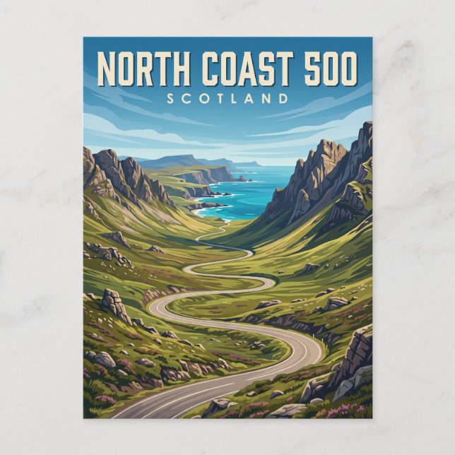 Postal Costa Norte 500 Escocia (Anverso)