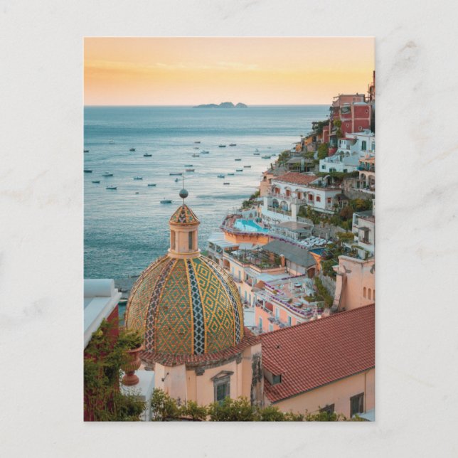 Postal Costa | Positano, Costa de Amalfi, Italia (Anverso)