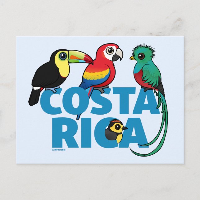 Postal Costa Rica Birdorable (Anverso)