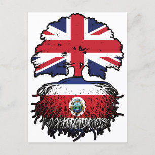 Postal Costa Rica Costa Rica Reino Unido Bandera de las r