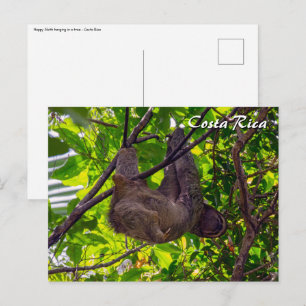 Postal Costa Rica - Feliz Perezoso Perezoso, Antonio Manu