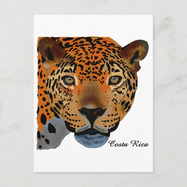 Postal Costa Rica Jaguar (Anverso)
