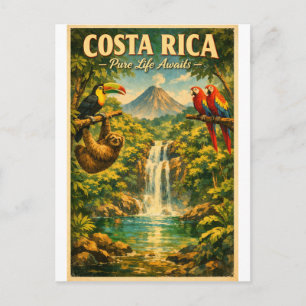 Postal COSTA RICA – La Vida Pura Espera