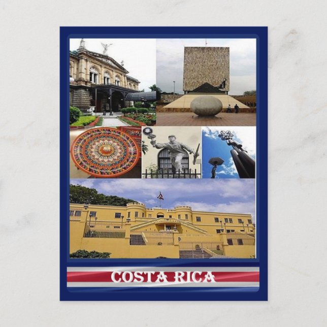 Postal Costa Rica - Mosaico - (Anverso)