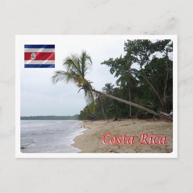 Postal Costa Rica - Playa Cahuita - (Anverso)