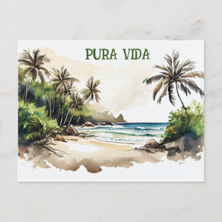 Postal Costa Rica Pura Vida Beach Card