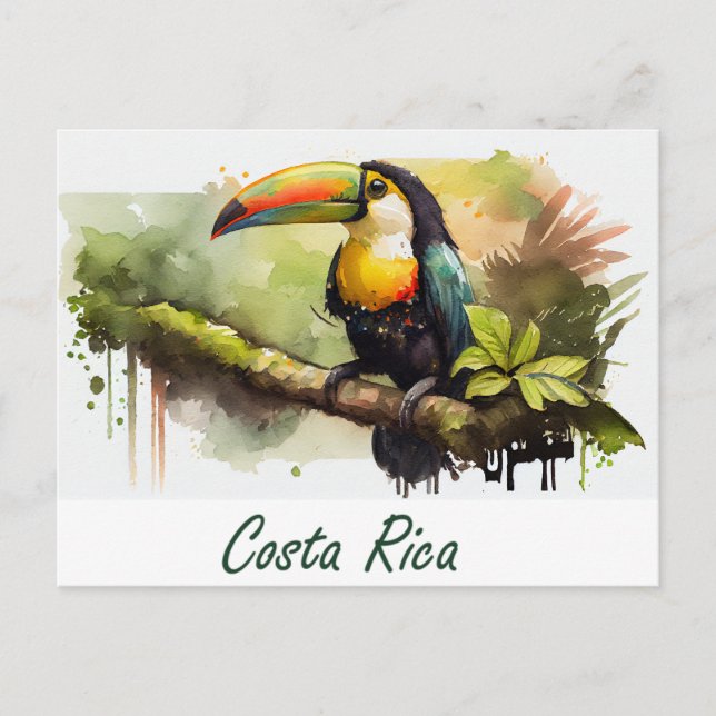 Postal Costa Rica Toucan (Anverso)