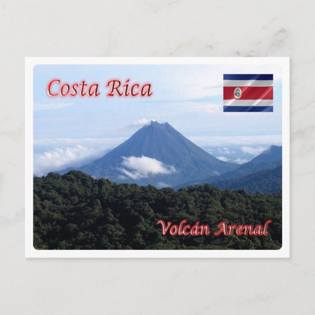 Postal Costa Rica - Volcán Arenal - (Anverso)