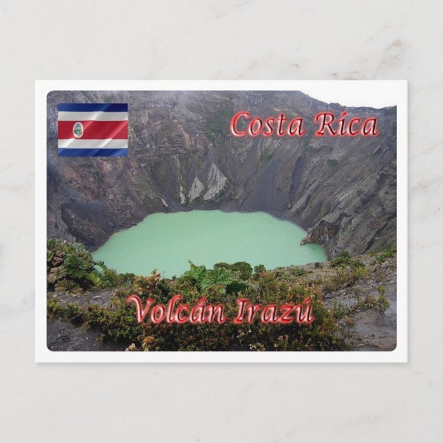 Postal Costa Rica - Volcán Irazú - (Anverso)