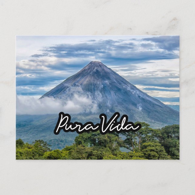 Postal Costa Rica Volcano Arenal Souvenir Postcard (Anverso)