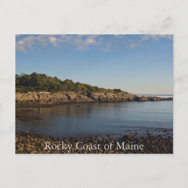 Postal Costa Rocosa de la Postcarta de Maine (Anverso)