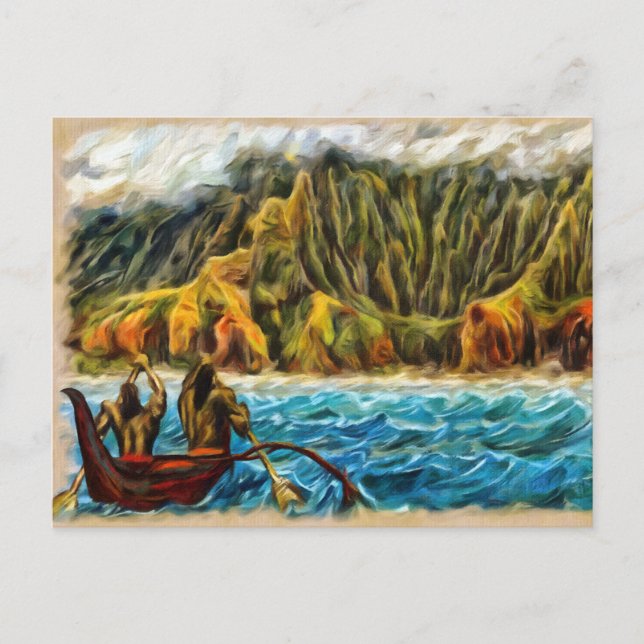 Postal Costa Secreta de Lau Napali Kauai (Anverso)